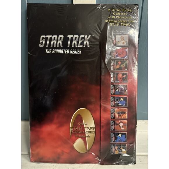 Rare Vtg STAR TREK The Animated Series‎ Limited Edition 10 Phone cards Phonecard
